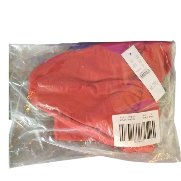 J Crew Womens Size Medium Halter Tie Back Bikini Top Red BY633 - Picture 3 of 4